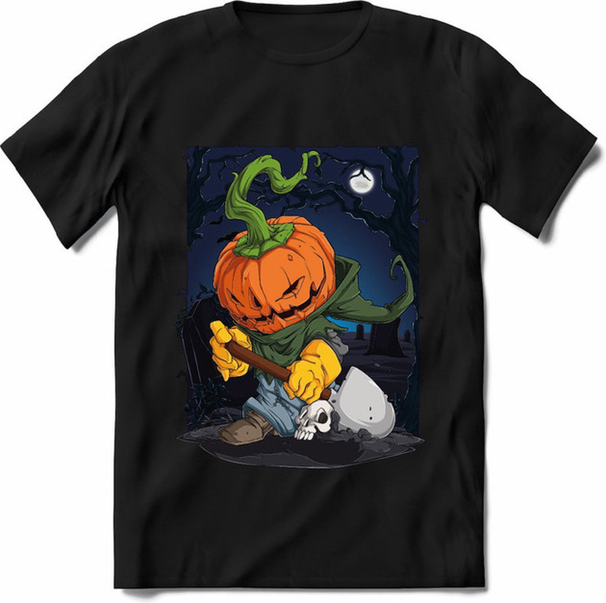 Halloween T-Shirt | Horror  Kleding Heren / Dames | Weerwolf , Monster , Vleermuis en Pompoen  Shirt |